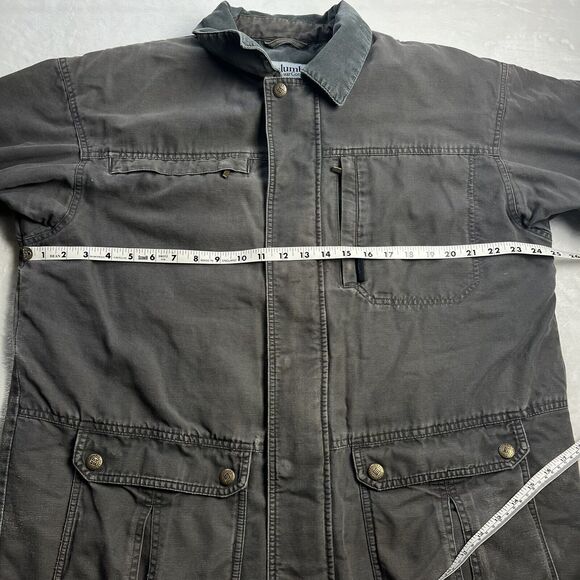 Columbia men's size large gray blanket lined Chore coat jacket Distressed - Picture 3 of 10